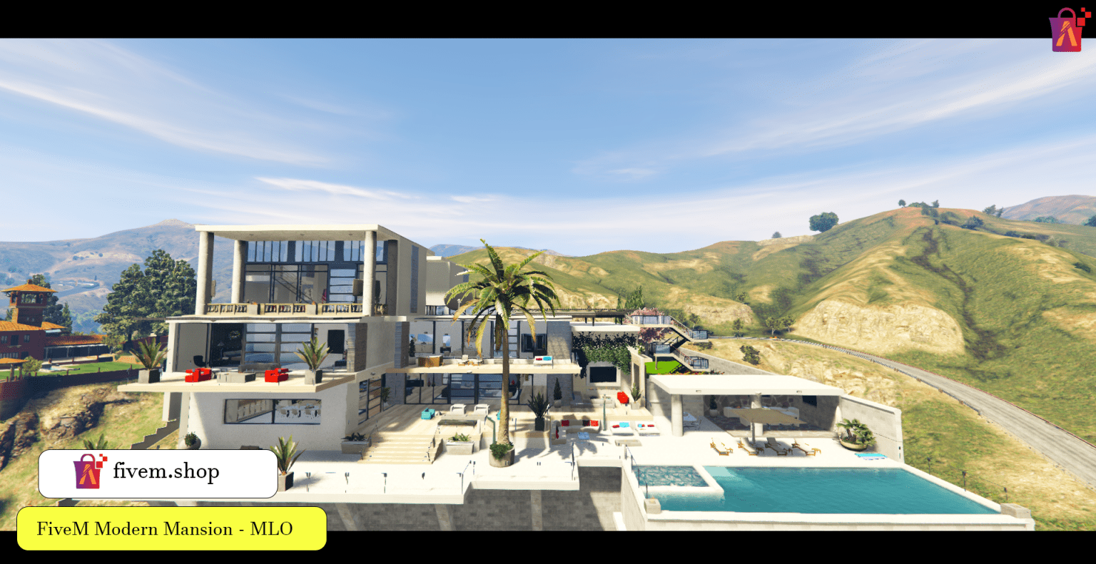 Modern Mansion Mlo FiveM | FiveM MLO Houses - FiveM Mlo Store